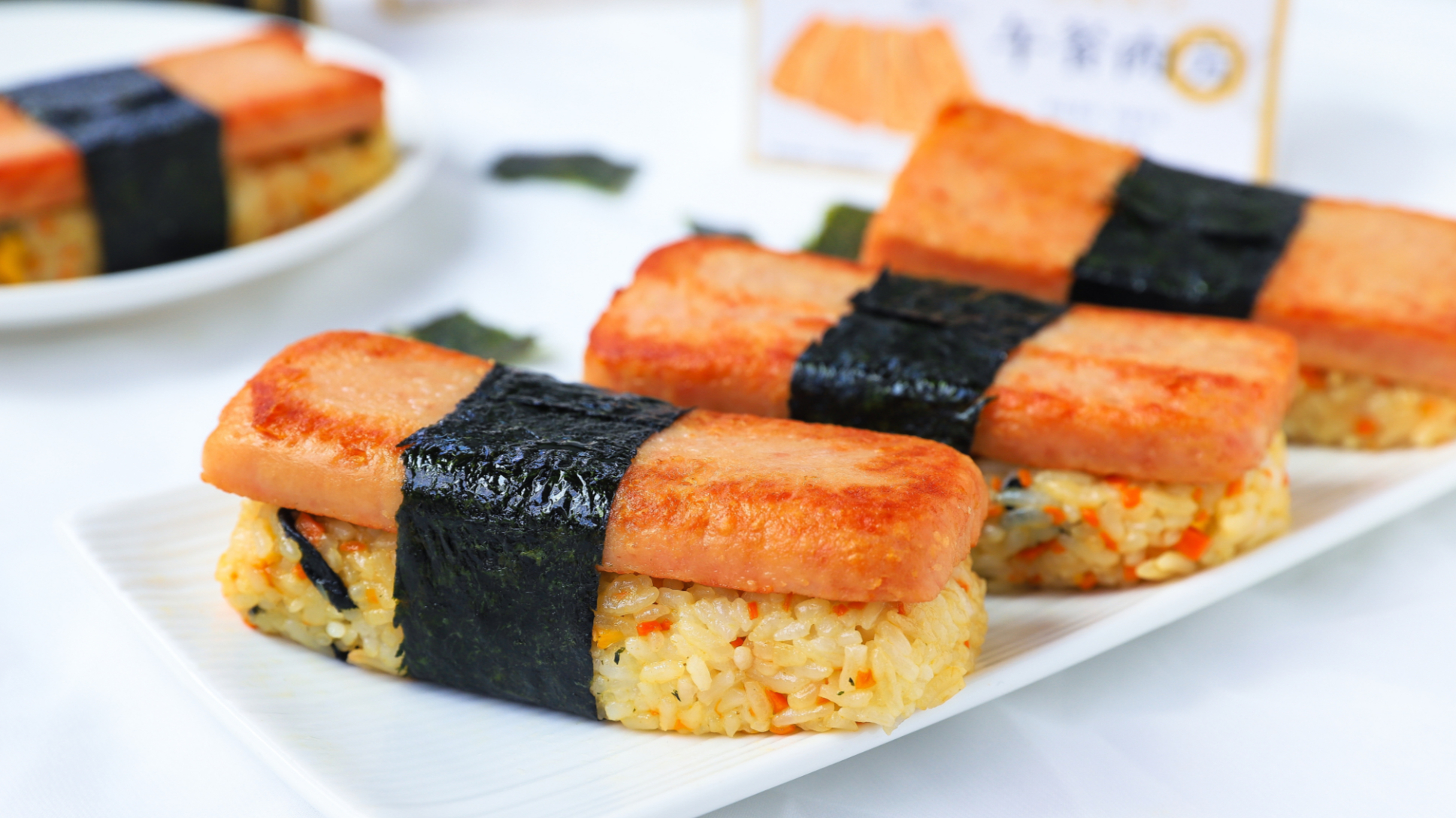 超好吃还简单的午餐肉饭团,你学会了吗?